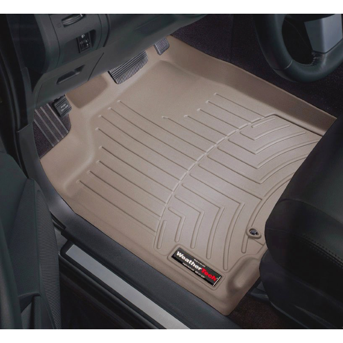 WeatherTech Tan Floor Mats Bucket Seats 2015-2018 Ford F-150 CrewCab 44697-1-2 - Tan